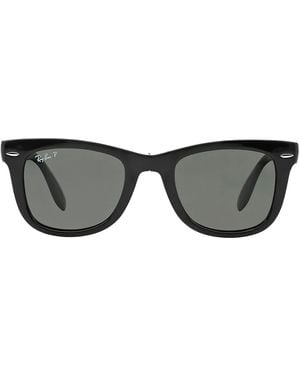 Ray-Ban Rb4105 スクエアフレーム サングラス - ブラック