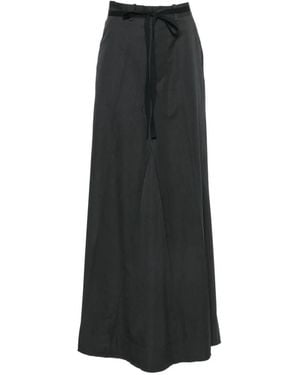 Maison Margiela Falda Midi Con Diseño A Capas - Negro