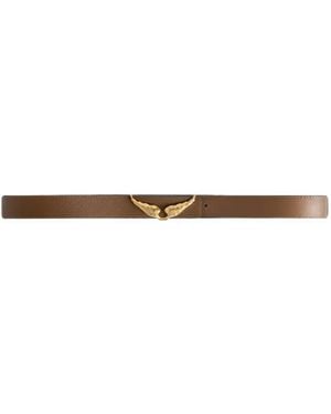 Zadig & Voltaire Rock Reversible 30Mm Gl Belt - White