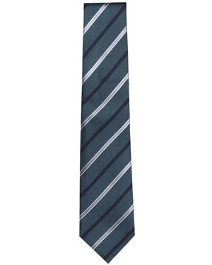 Isaia Corbata A Rayas - Azul