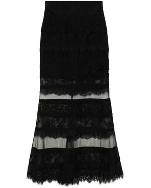 Elie Saab Lace Skirt - Black