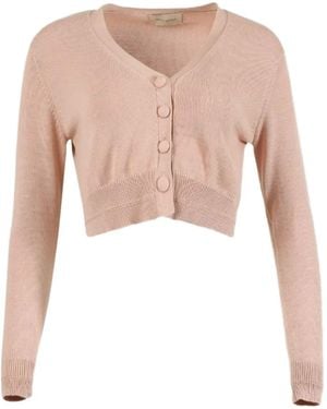 Alexandra Golovanoff Therese V-neck Cardigan - ピンク