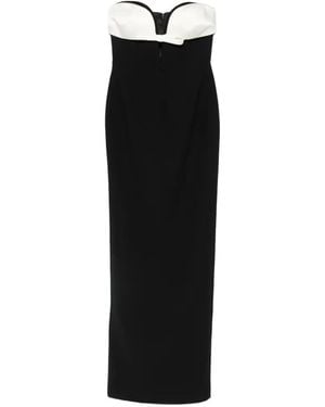 The New Arrivals Ilkyaz Ozel Bow-Detail Maxi Dress - Black