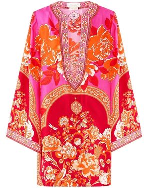 CAMILLA Tiles Of Türkiye Mini Dress - Red
