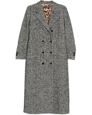 Dolce & Gabbana ヘリンボーン ダブルコート - グレー