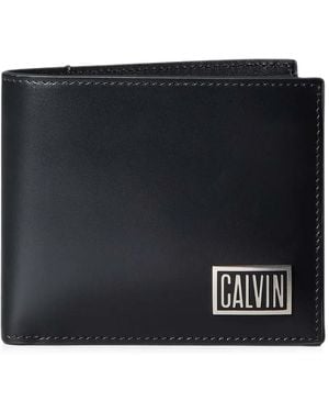 Calvin Klein Logo-Plaque Bi-Fold Wallet - Black