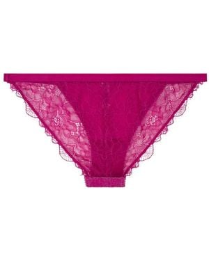 Love Stories Lace-Trimmed Briefs - Pink