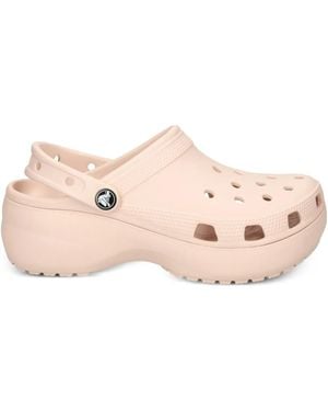 Crocs™ Platform Heel Slides - Pink