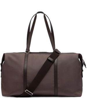 Bally Gestreifte Code Reisetasche - Braun