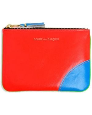 Comme des Garçons Super Fluo Wallet - Red