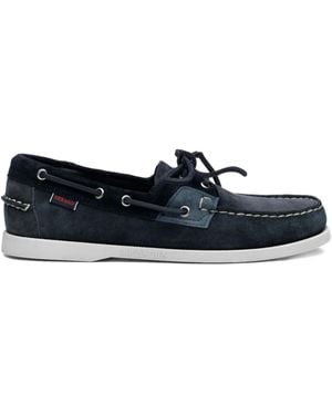 Sebago Leather Boat Shoes - Blue