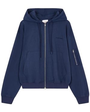 Studio Tomboy X Hooded Zip-Up Sweatshirt - Blue