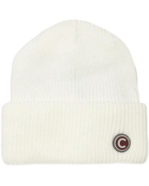 Colmar Ribbed-Knit Beanie Hat - White