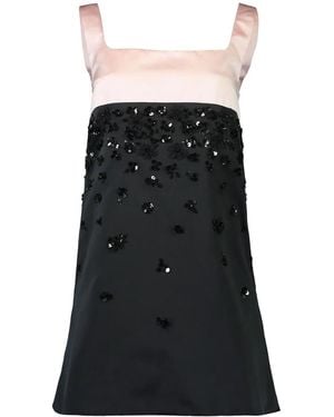 Des Phemmes Minikleid Mit Pailletten - Schwarz