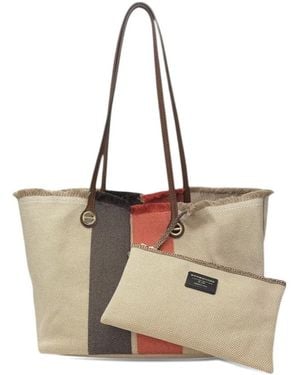 Borbonese Medium Flight Shopping Bag - Natural