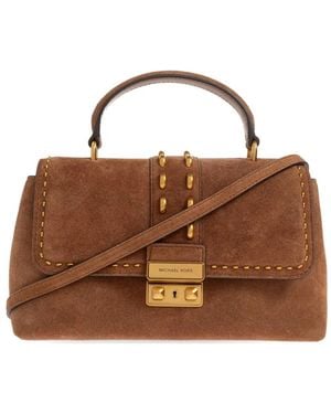 MICHAEL Michael Kors Tribeca Studded Top-handle Tote Bag - Brown