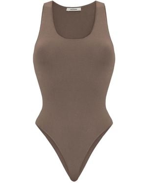 Entire studios Scoop-Neck Sleeveless Body - Brown