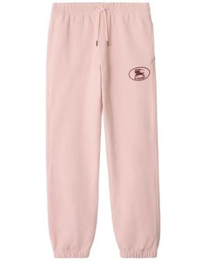 Burberry Pantalon De Jogging En Coton - Pink