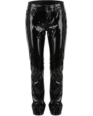 DSquared² Patent-Effect Five-Pocket Trousers - Black