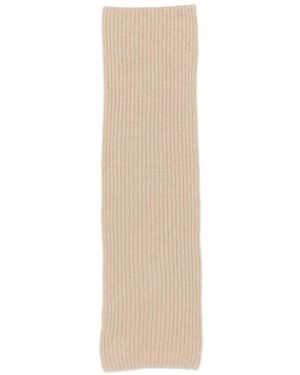 Loro Piana Ribbed-Knit Scarf - White