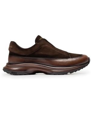 Officine Creative Zodiac 001 Leather Low Top Trainers - Brown