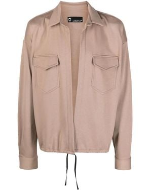 Styland Giacca Aperta Con Maniche A Spalla Bassa - Rosa