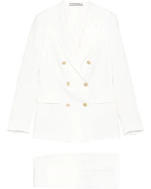 Tagliatore Double-Breasted-Button Suit - Blanco