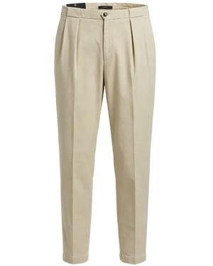 Briglia 1949 Portobello Pleated Trousers - Natural