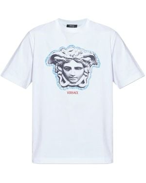Versace T-Shirt À Imprimé Médusa - Blanc