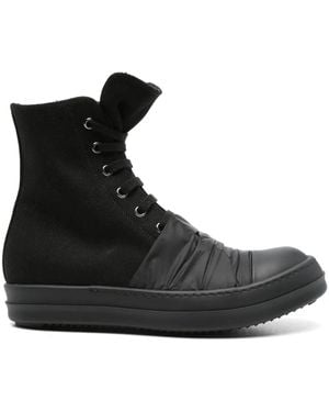 Rick Owens キャンバス スニーカー - ブラック