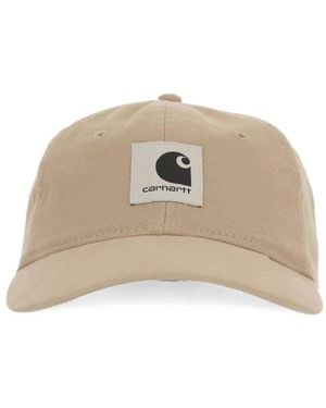 Carhartt Logo-Patch Baseball Cap - Natural