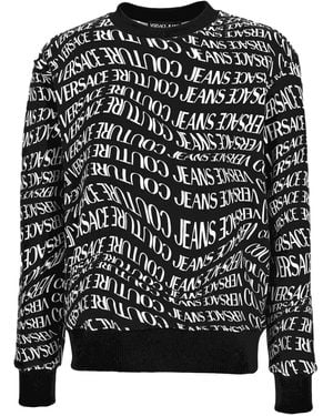 Versace Jeans Couture Logo-Print Sweatshirt - Black