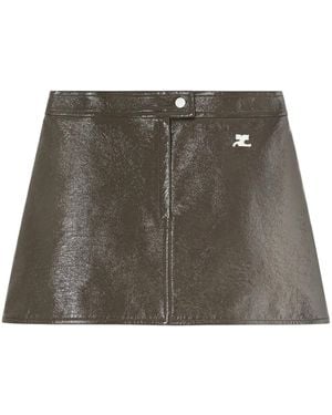 Courreges Minifalda Reedition Vinyl - Verde