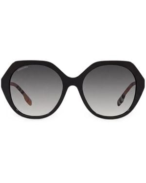Burberry Geometric-Frame Sunglasses - Black