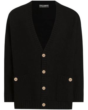Dolce & Gabbana Vest Van Wolblend - Zwart