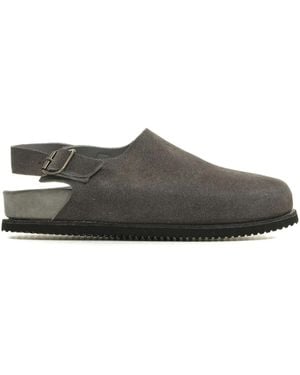 Guidi Mules aus Wildleder - Grau