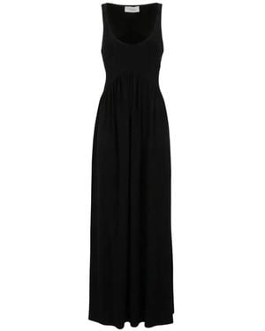 Sportmax Maxi Cut-Out Jersey Dress - Black