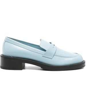Stuart Weitzman Leather Loafers - Blue