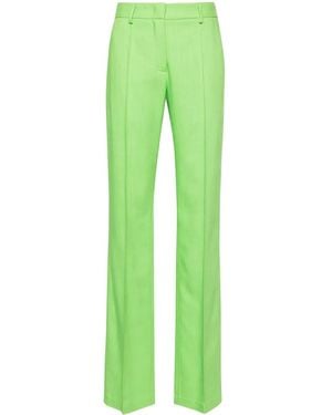 MSGM Straight-Leg Tailored Pants - Green