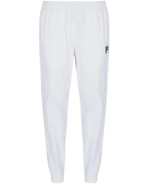 Fila Logo-Patch Woven Track Trousers - White