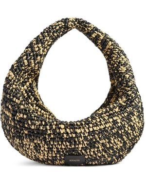 KHAITE Medium Olivia Logo-Motif Shoulder Bag - Metallic