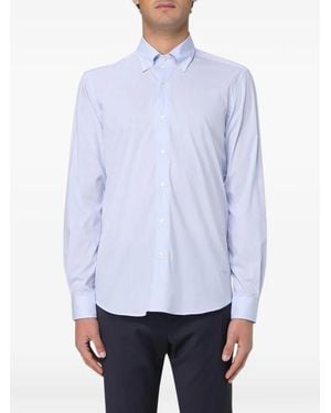 Fay Button-Down Collared Shirt - White