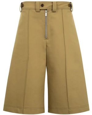 Christopher John Rogers Zip-Detail Wide-Leg Shorts - Green