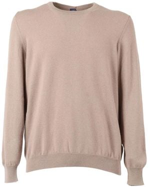 Fedeli Crew-Neck Jumper - Natural