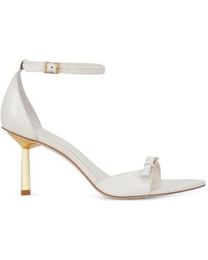 POTAMY Buckle-Strap Leather Sandals - White