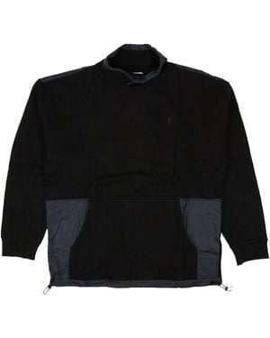 Opening Ceremony Funnel-Neck Panelled Pullover - Black