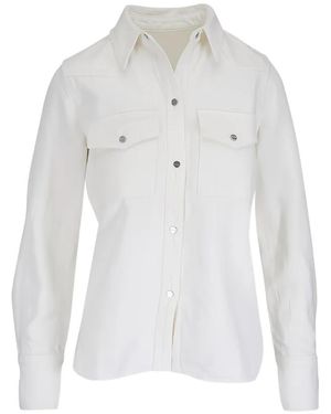 Twp Rancher Western-Style Shirt - White