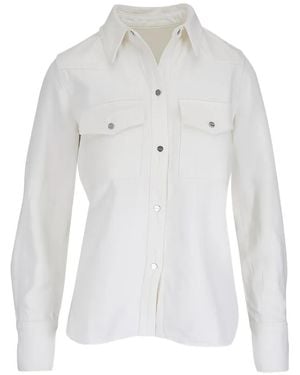 Twp Rancher Western-Style Shirt - White