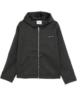 Bonsai Hoodie Met Rits - Zwart