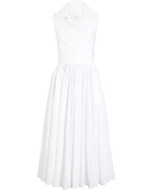Patou Draped Midi Dress - White